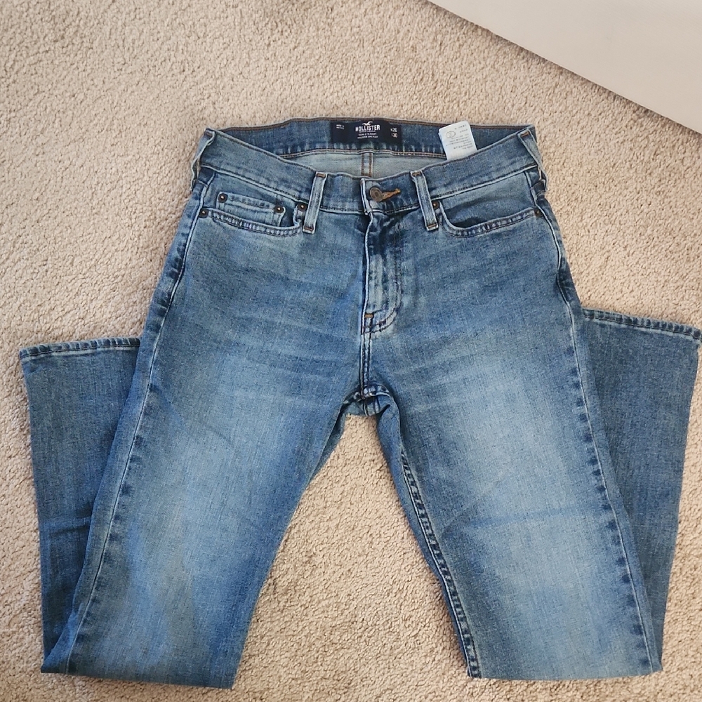 Mens Hollister Slim Straight Jeans Size 26x30